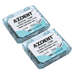 AZDENT Dental Orthodontic Buccal Tube 1st Molar Roth/MBT 018/022 Bondable