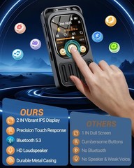 XIXITPY 64GB Digital Voice Recorder with Bluetooth & Touchscreen