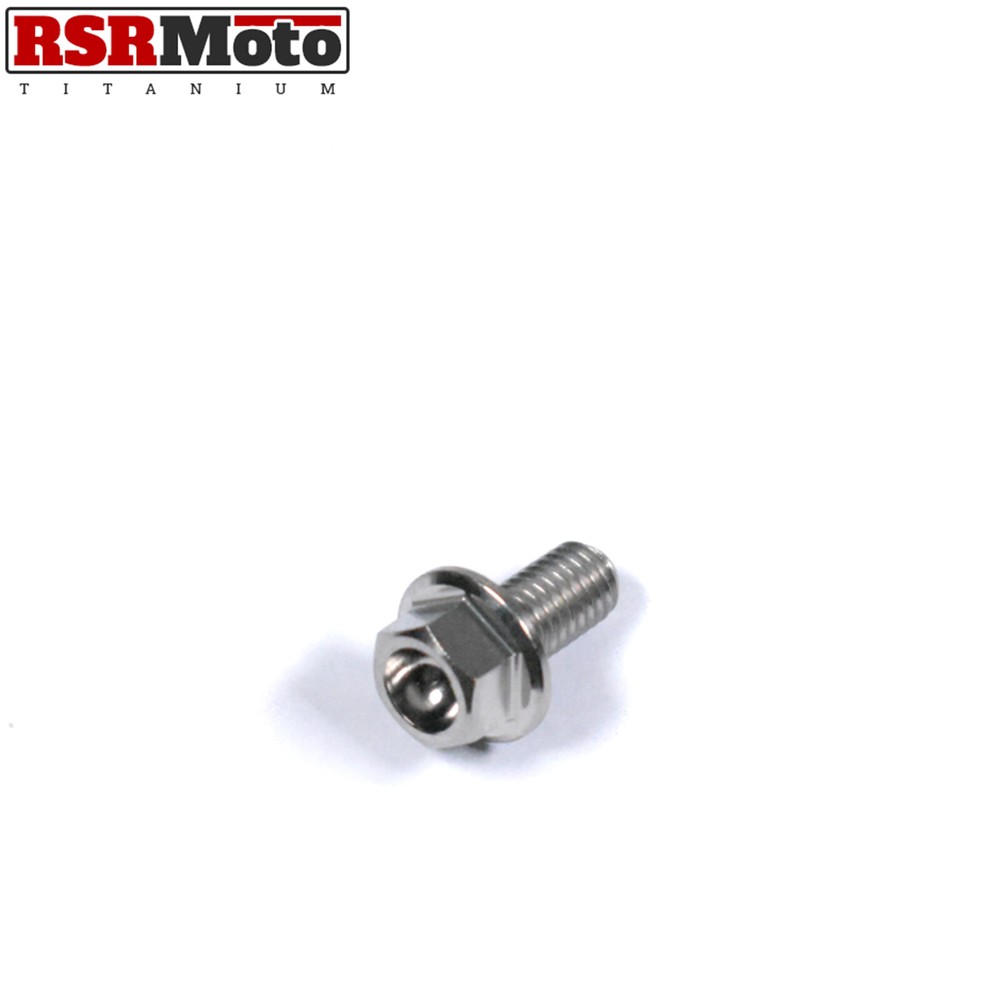 M5 Titanium Hex Flange Bolts Screws 10-40 x 0.8 mm