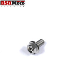 M5 Titanium Hex Flange Bolts Screws 10-40 x 0.8 mm