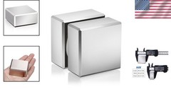 Ultra-Strong Neodymium Block Magnets 40x40x20mm – 2 Pack for Lifting & Holding