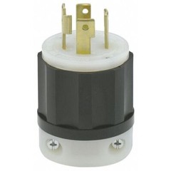 Leviton 30A 480V 3-Phase NEMA L16-30P Locking Plug, Industrial Grade