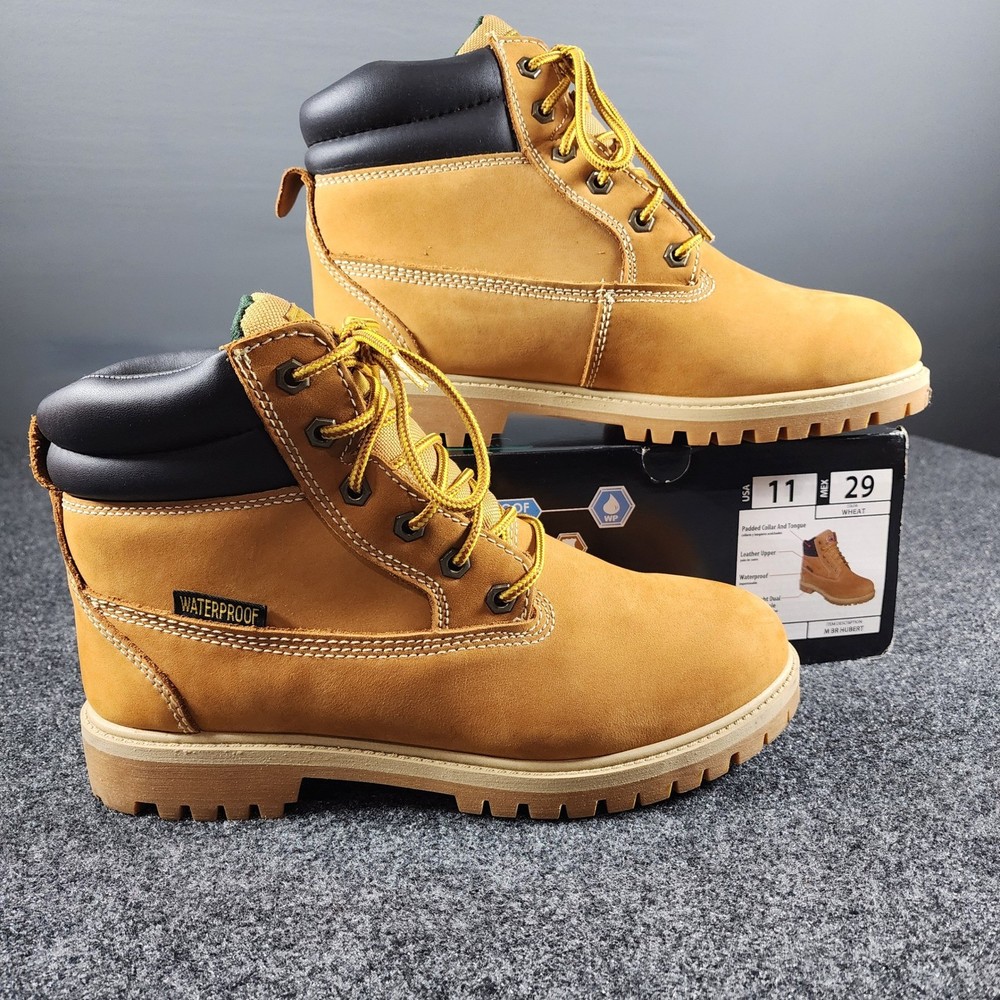 Brahma Hubert Work Boots Mens 11 Wheat Waterproof Leather Oil ResistantSoft Toe