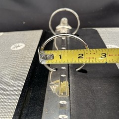 Vintage Columbia Black Pebble 3 Ring Binder 3″ Spine Heavy Duty Made in USA