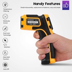 Infrared Thermometer Non-Contact Digital Laser Temperature Gun -58F~1112F(-50C~6