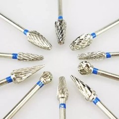 10 Pcs Dental Lab Polishing Bur Drills Tungsten Steel Carbide Burs Burrs 2.35MM