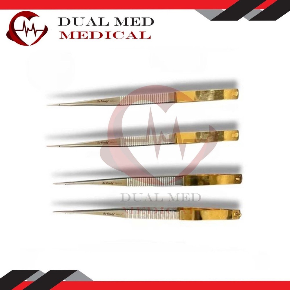 Lot of 4 HU FRIEDY Castroviejo straight Needle Holder 7, 18cm NH5024SiM