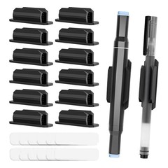 16Pack Adhesive Pen Holder Clipboard Pen Holder Stick on Pencil Holder Self2133
