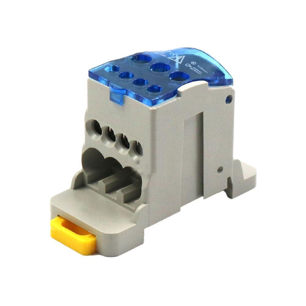 UKK80A Din Rail 1 in N Out Terminal Block Distribution Box Universal Power