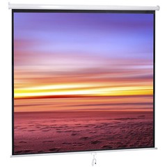 120” Projector Screen Diagonal TV Screen Manual Matte HD Movie Theater 1:1