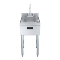 22 in. x 15 in. Underbar Hand Sink with Soap and Towel Dispenser