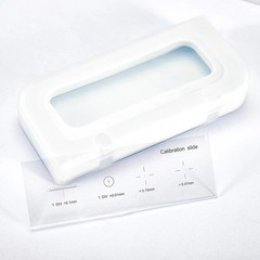 Microscope Stage Micrometer Calibration Slide 0.01mm with 4 Scales