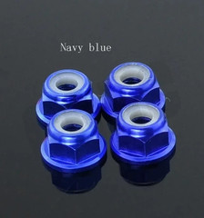 2-10PCS M2-M8 Colorful Aluminum Flange Nylon Lock Nuts RC Bike Fasteners