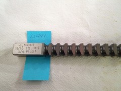 1 NEW duMont 11/16″ SQ H.S. BROACH. 17-3/4″ OVERALL LENGTH. 3/4″ PILOT (W441)