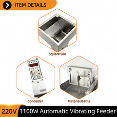 Automatic Bulk Hopper Vibratory Feeder 110V Industrial Parts Feeding Device