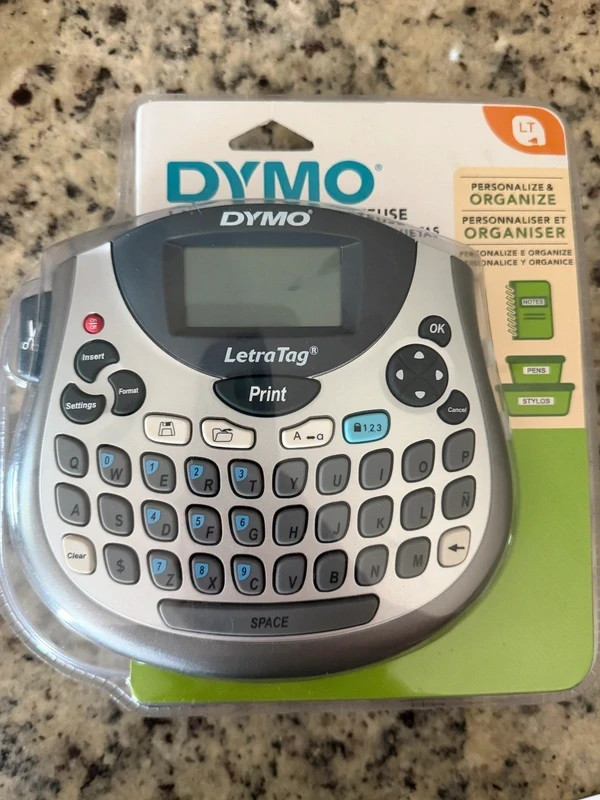 NEW Dymo LetraTag LT-100T Portable Handheld Label Maker Compact Sticker Printer
