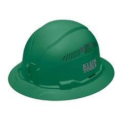 Vented Full Brim Hard Hat with Padded Sweatband, Odor-Resistant, Safety Gear