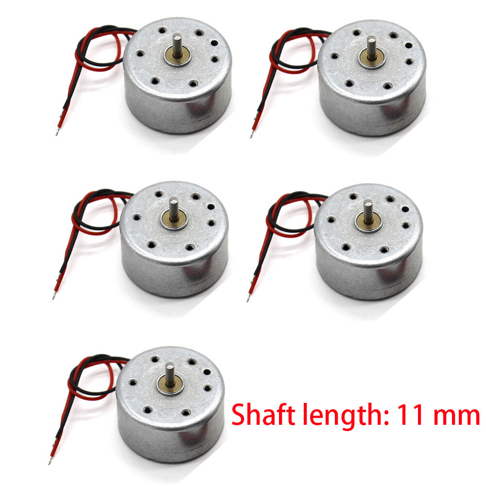 5/10Pcs RF-300CA RC-300 DC 3V 5V 6V 10300RPM 24mm Round Electric Motor 2mm Shaft