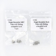 Dental Bondable Buccal Tube with Sliding Crimpable Hook Roth 022 1st Molar