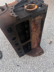Ford 8N Tractor Side Engine Block With Main Caps & Oil Pump
