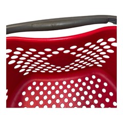 Target Full Size Basket Gray Handle Red Bullseye Logo Shopping Storage 18×11