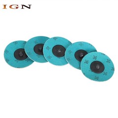 25× 3 inch 36 Grit Aluminum Oxide Roll Lock Die Grinder Sanding Grinding Disc US