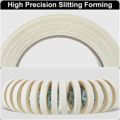 25 Rolls Beige Masking Tape Bulk 3/4 Inch X 55 Yards, General Purpose Painter Ta