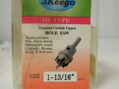 3-Keego Tungsten Carbide Tipped Hole Saw 1-13/16″ HF Type 103.5000126