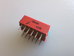 78B06S GRAYHILL Dip Switch SPST 6 Position Through Hole -90pcs.
