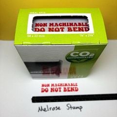 Non Machinable Do Not Bend Rubber Stamp Red Ink Self Inking Ideal 4913