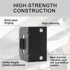 Vehicle-Side Trailer Wiring Harness Mounting Bracket for 4-Way Flat, Gloss Bl…