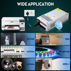 DC 12V 100A 1200W Switching Power Supply, 110V/220 V Power Supply AC to DC Co…
