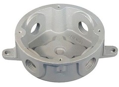 Appleton JBDX-100L, Conduit Outlet Box, Jbdx Round Base W/Lugs, 1 PC