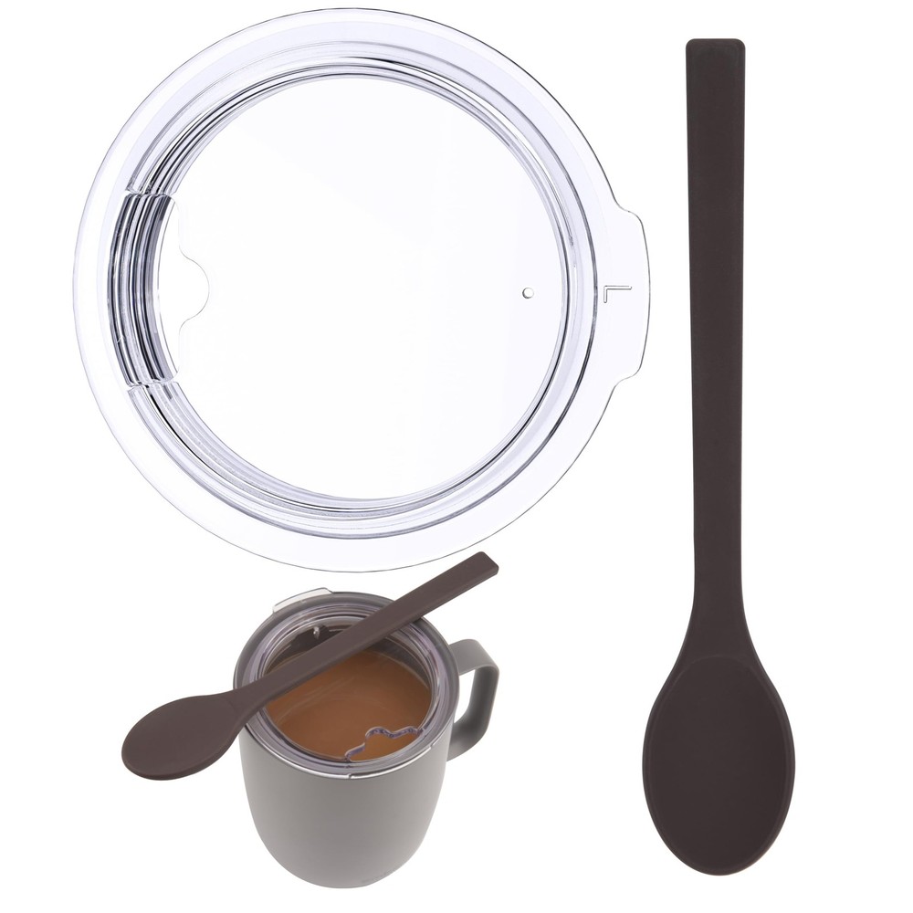 1 Pack 14oz Ember Mug Lid with 1 Pack Silicone Coffee Spoon, Set of 2, Cup Li…