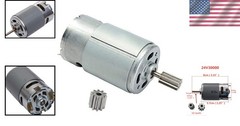 High-Speed 24V 30000 RPM Motor with Gears for Children’s Ride-On Car Upgrades