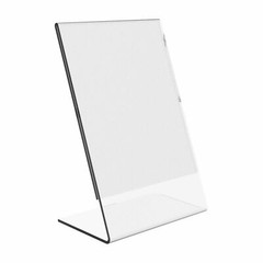Dazzling Displays 8 Acrylic 8-1/2″ x 11″ Slanted Sign Holders