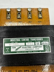 FERN ELECTRIC B-750 INDUSTRIAL CONTROL TRANSFORMER B750 50/60HZ MADE IN USA 🎯