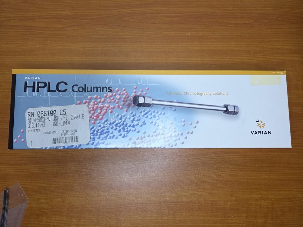 Varian HPLC Column Microsorb MV 100-5 Si 250 x 4.6 mm R0 086100C5