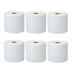 6 Rolls Compatible for Zebra & Rollo Printers 4″x 6″ Shipping Labels 500/Roll