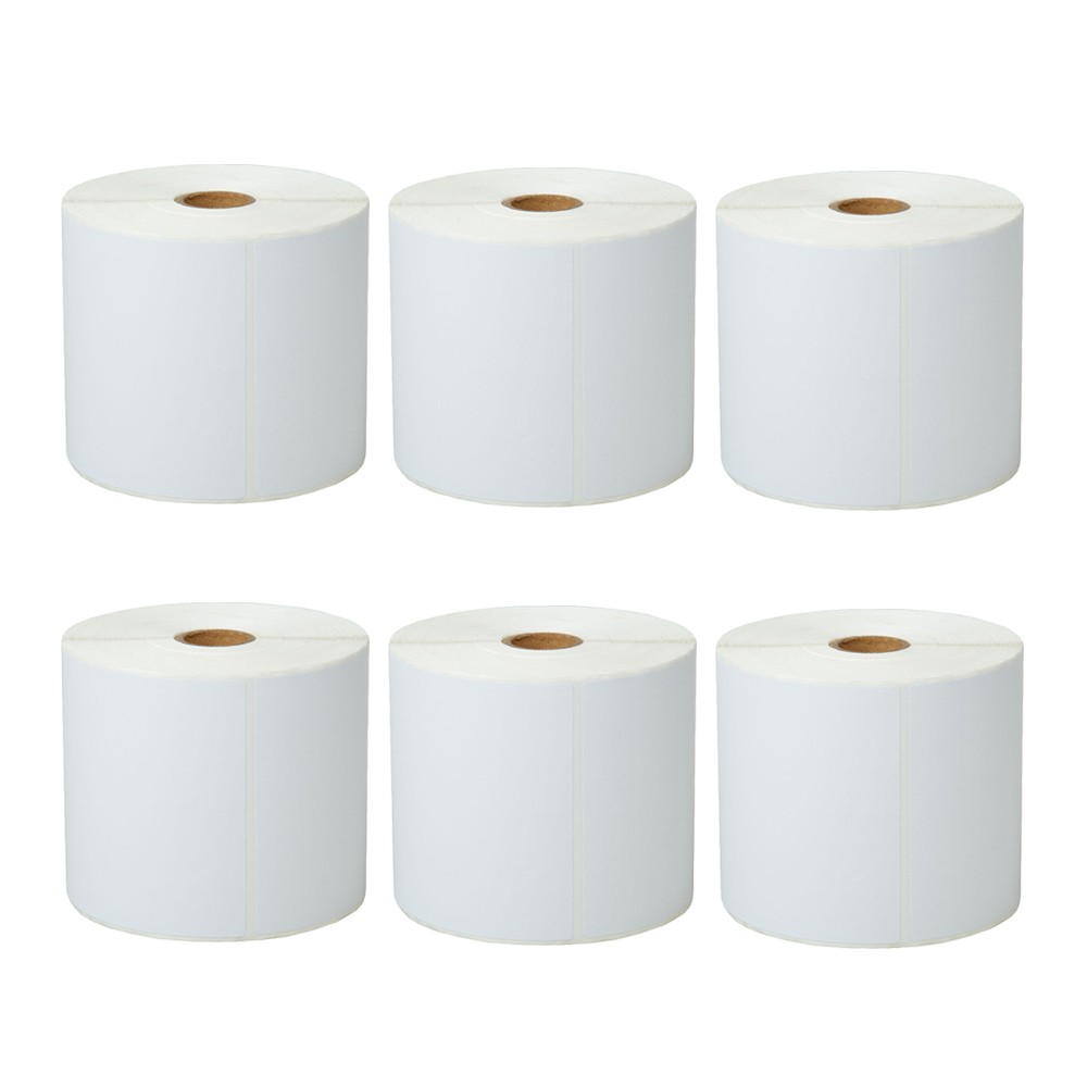 Fit for Zebra & Rollo Printers 4″x 6″ Thermal Shipping Labels 500/Roll 6 Rolls