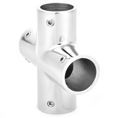4 Way Pipe Fitting 1 Inch (25mm) – Heavy Duty 316 Stainless Steel Connector, …