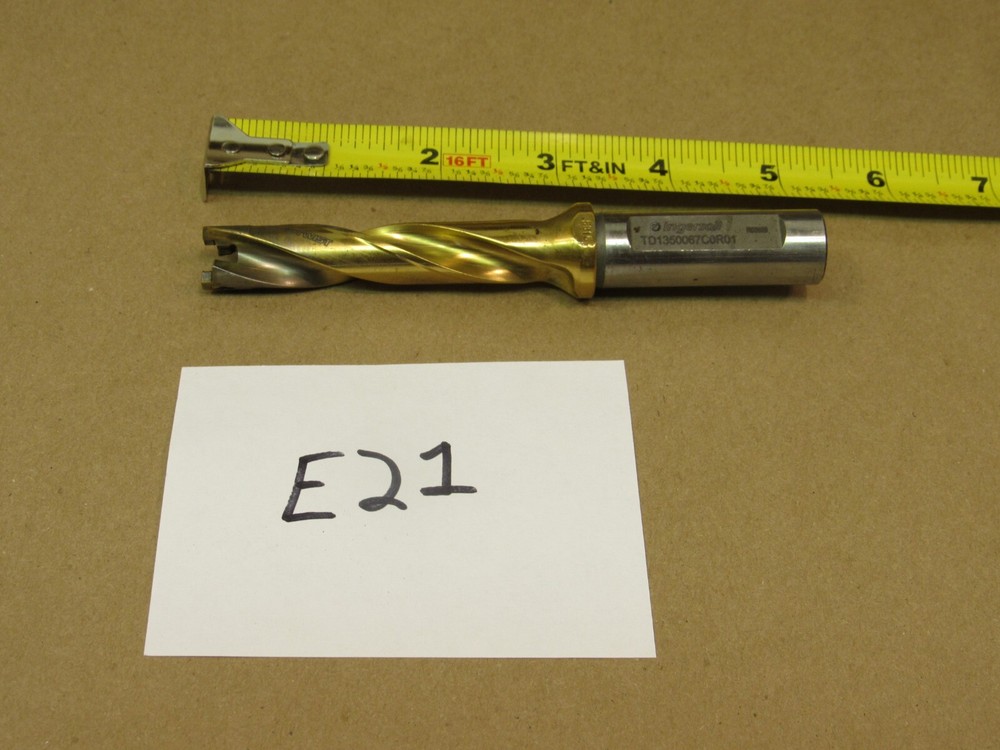 Ingersoll .531 – .547 13.5-13.9 mm Insert Drill TD1350067C0R01 Gold Twist 5xD