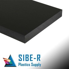 HDPE (High Density Polyethylene) Plastic Sheet – 1/4″ Thick – Black – 11″ x 12″