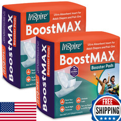 Inspire Incontinence Booster Pads Super Absorbent 5 Cups Max Protection