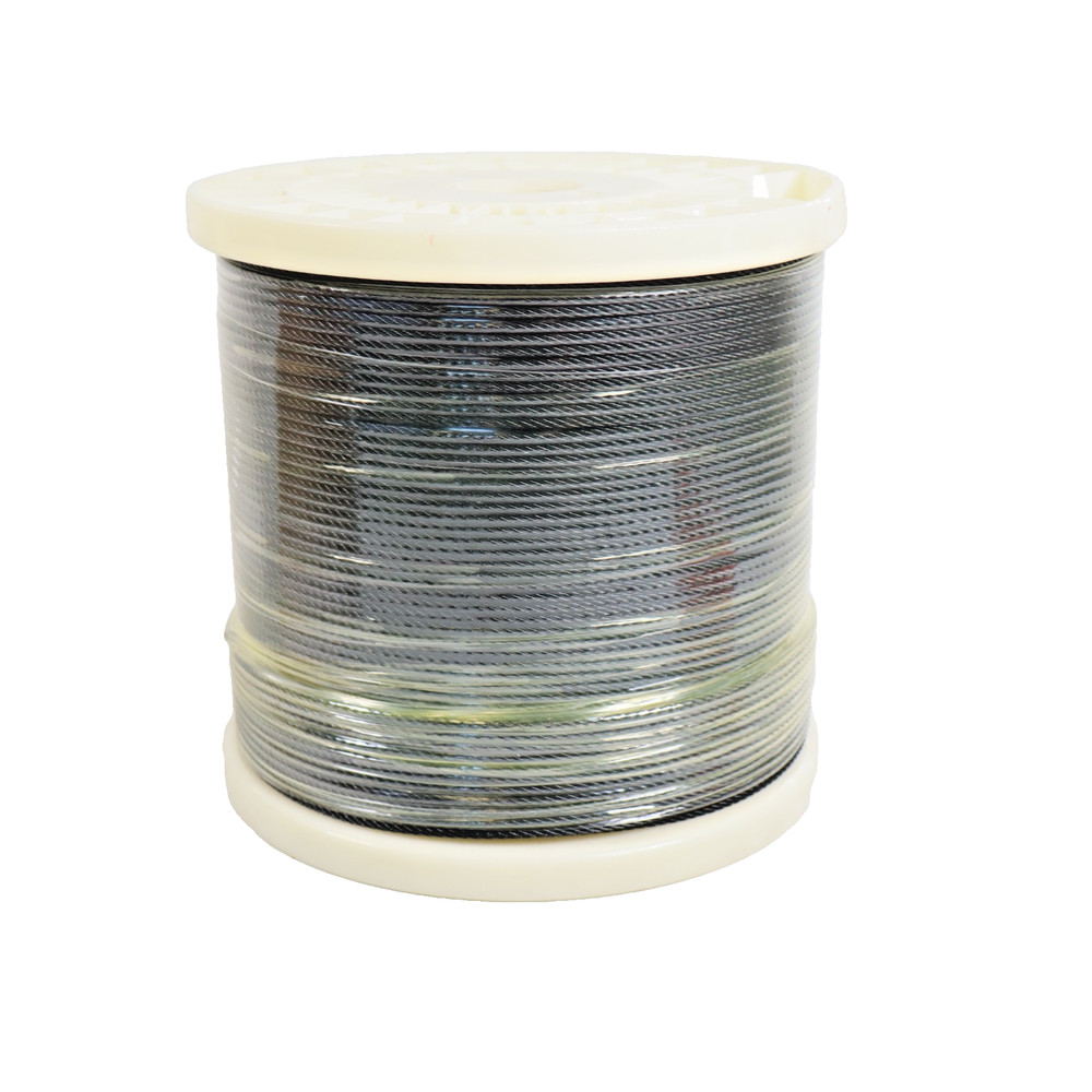 Muzata 1200 ft 1/8″ Stainless Steel Cable Railing Wire Spool Stainless 33.25 LBS