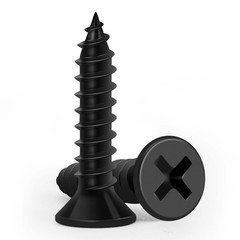 Wood Screws 3/4 Inch, FIXLINK Premium Flat Head Phillips Black Wood Screws 120