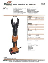 UTILCO BLL-40-IS Copper And Aluminum 18V Inline Cutting Tool.