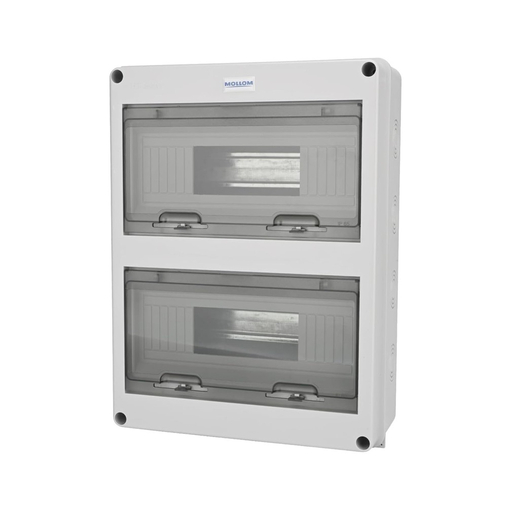 24 Way Circuit Breaker Box with DIN Rail – Waterproof