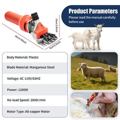 Electric Flexible Shaft Sheep Goat Shearing Machine Wool Clipper Shear Cutter US