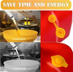 5 Yellow Fuel Gas Can Jug Vent Cap Blitz Wedco Scepter Essence Midwest Eagle